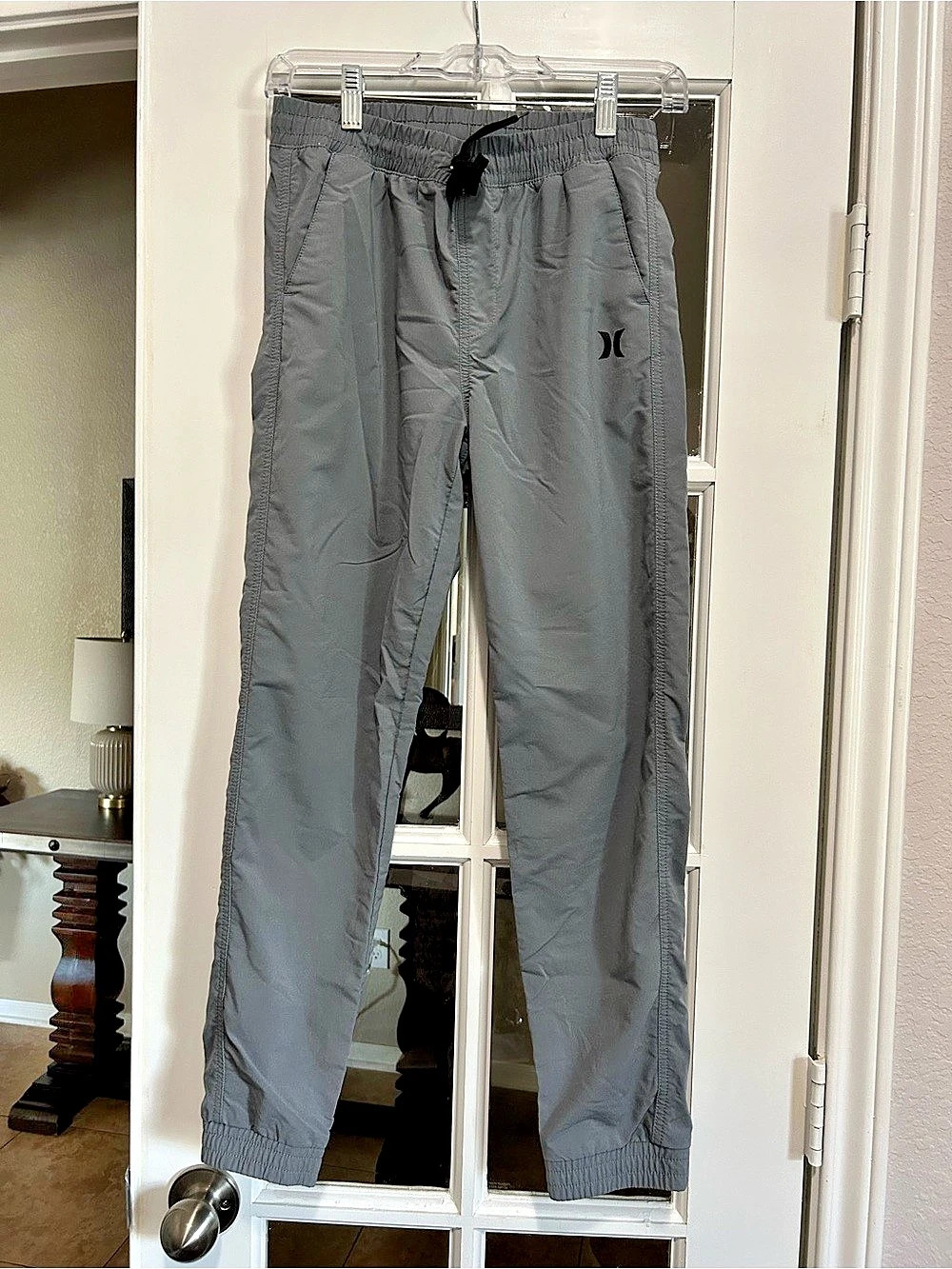 Hurley Boys Woven Performance Jogger Pants Gray Jogger Pants Size Large